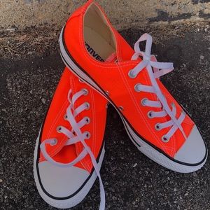 Neon orange NWT Converse